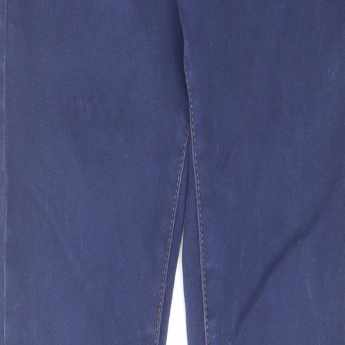 R.Display Womens Blue Cotton Skinny Jeans Size 8 L32 in Regular Zip