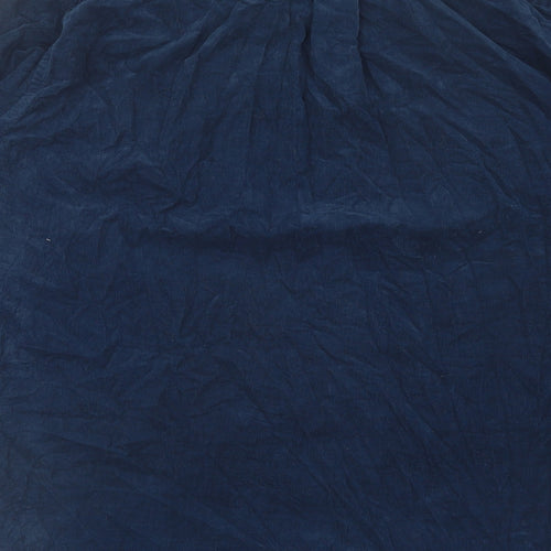 Hunt Club Mens Blue Cotton Button-Up Size XL Collared Buckle