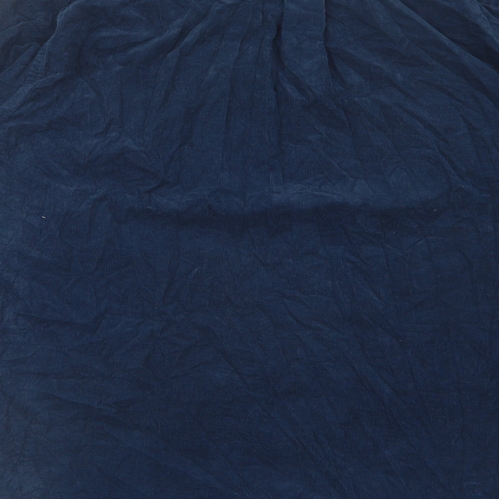 Hunt Club Mens Blue Cotton Button-Up Size XL Collared Buckle