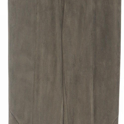 Voyelles Womens Green Polyester Carrot Leggings Size S L29 in Regular - Suede Style