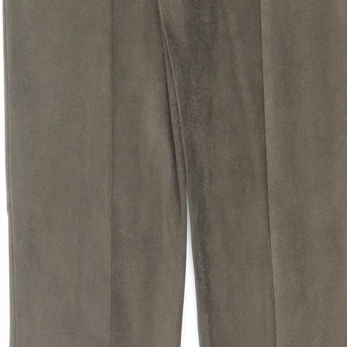 Voyelles Womens Green Polyester Carrot Leggings Size S L29 in Regular - Suede Style