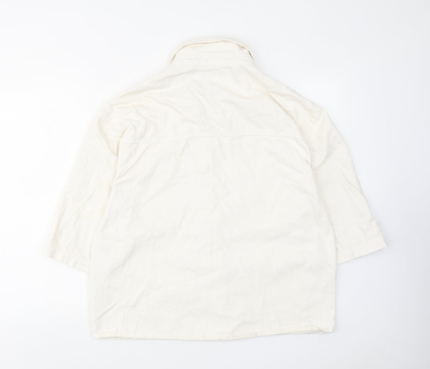 PRETTYLITTLETHING Womens White Jacket Size 10 Button