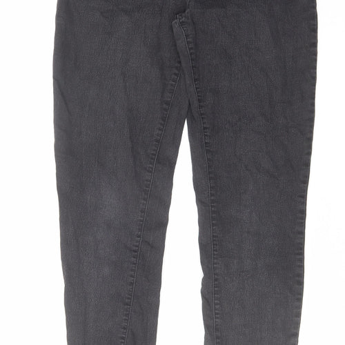 Denim & Co. Womens Black Cotton Jegging Jeans Size 14 L28 in Regular