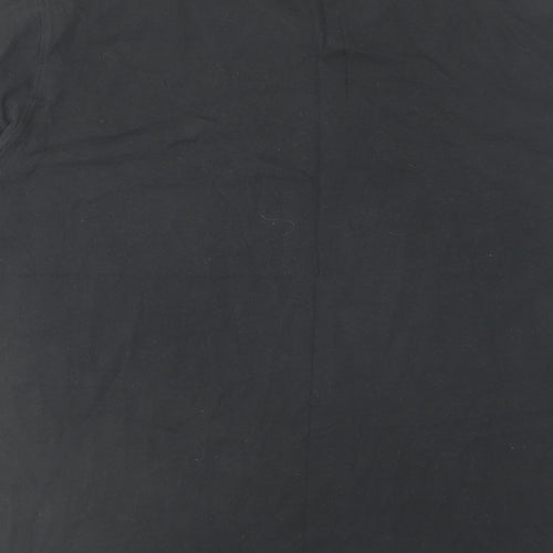 Abercrombie & Fitch Mens Black Cotton T-Shirt Size 2XL V-Neck