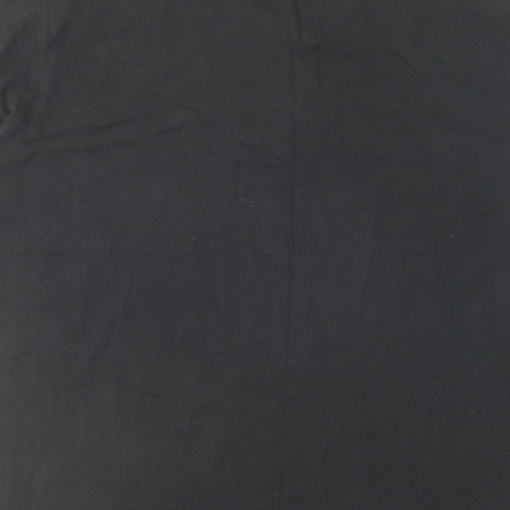 Abercrombie & Fitch Mens Black Cotton T-Shirt Size 2XL V-Neck