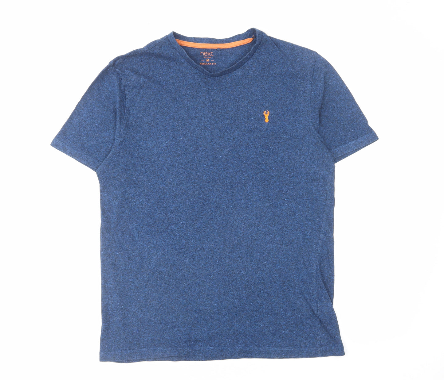 NEXT Mens Blue Cotton T-Shirt Size M Round Neck