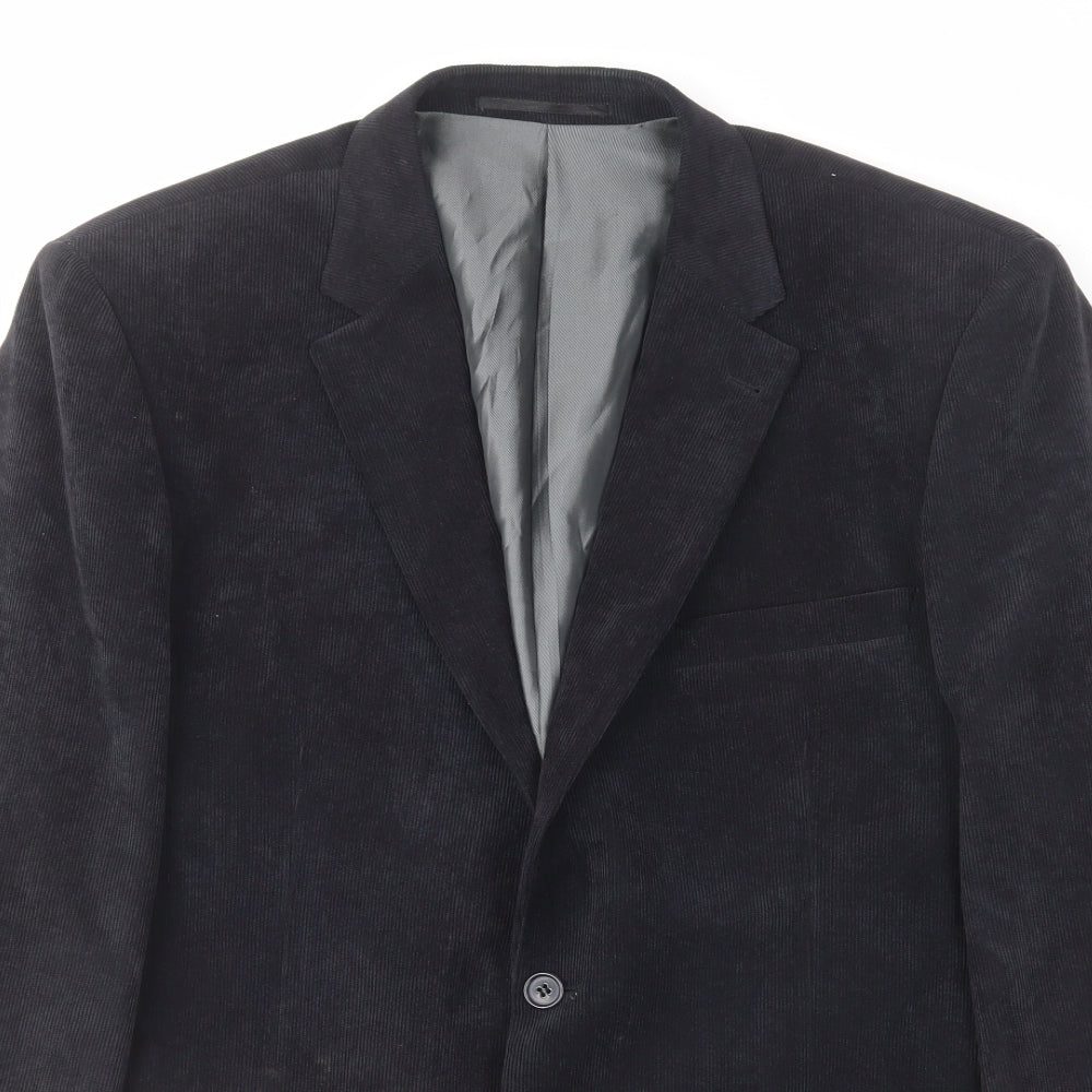 Skopes Mens Black Polyester Jacket Blazer Size 44 Regular