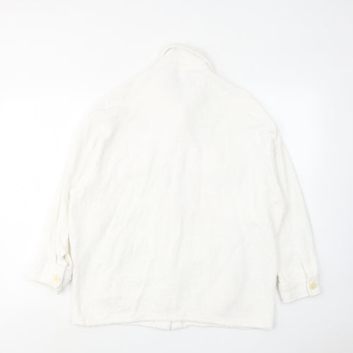 Zara Womens White Jacket Size XS Button