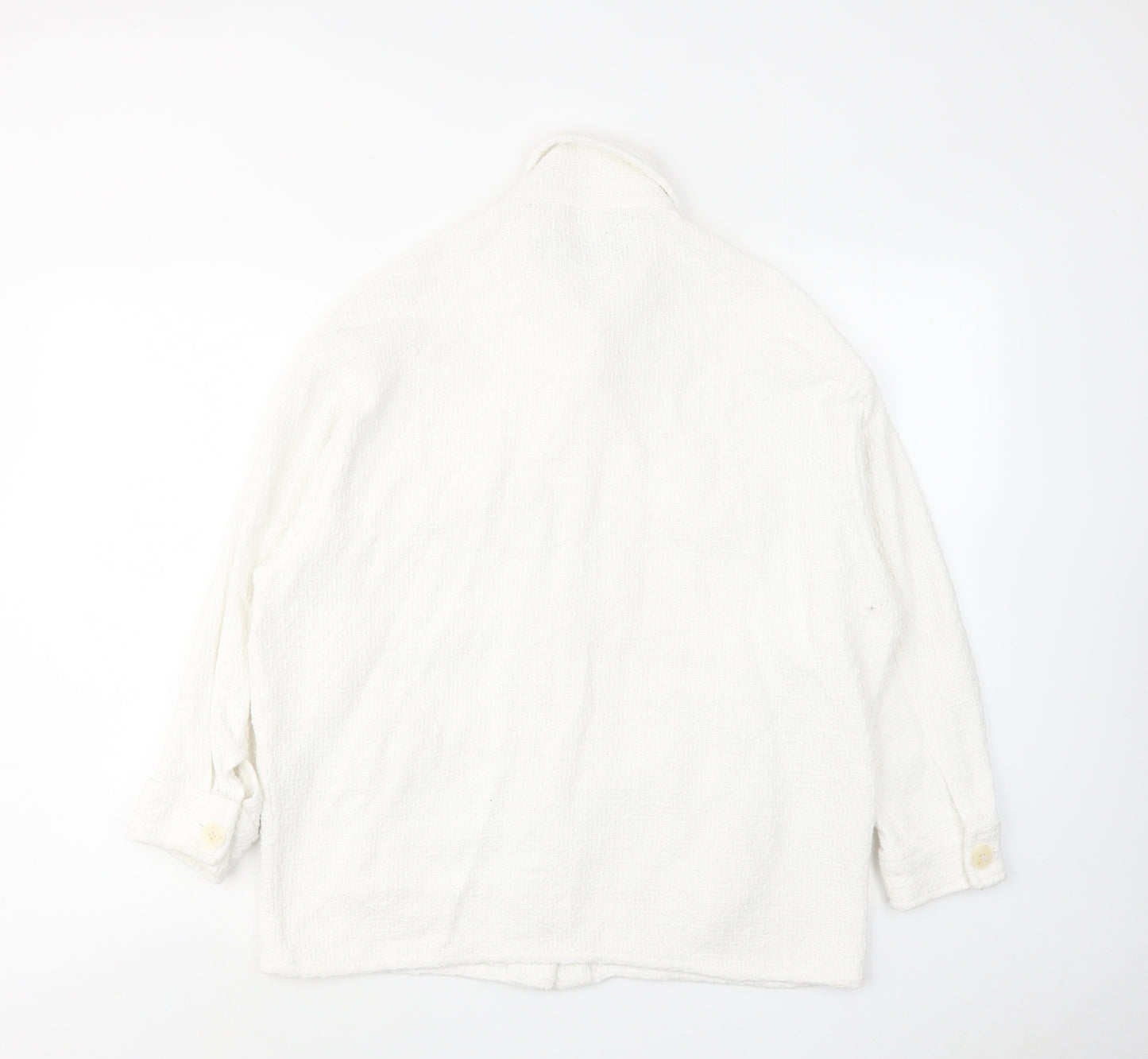 Zara Womens White Jacket Size XS Button