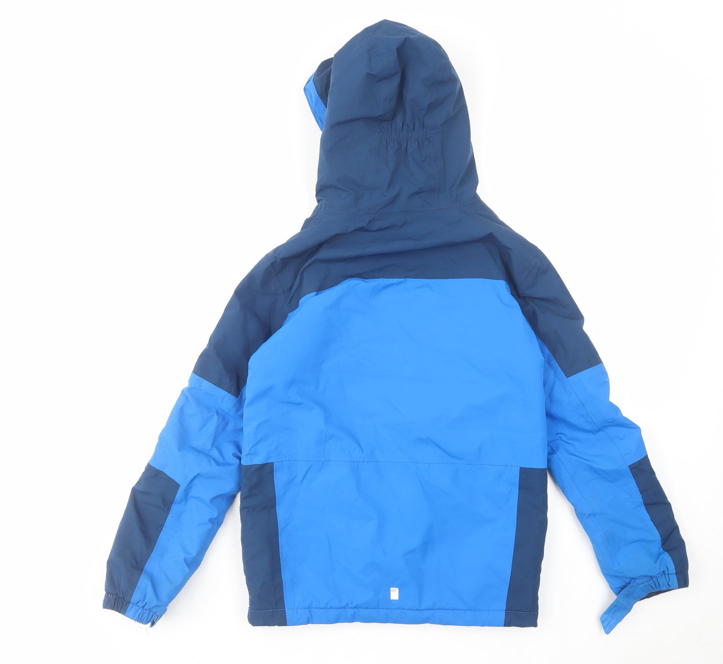 Regatta Boys Blue Rain Coat Coat Size 9-10 Years Zip