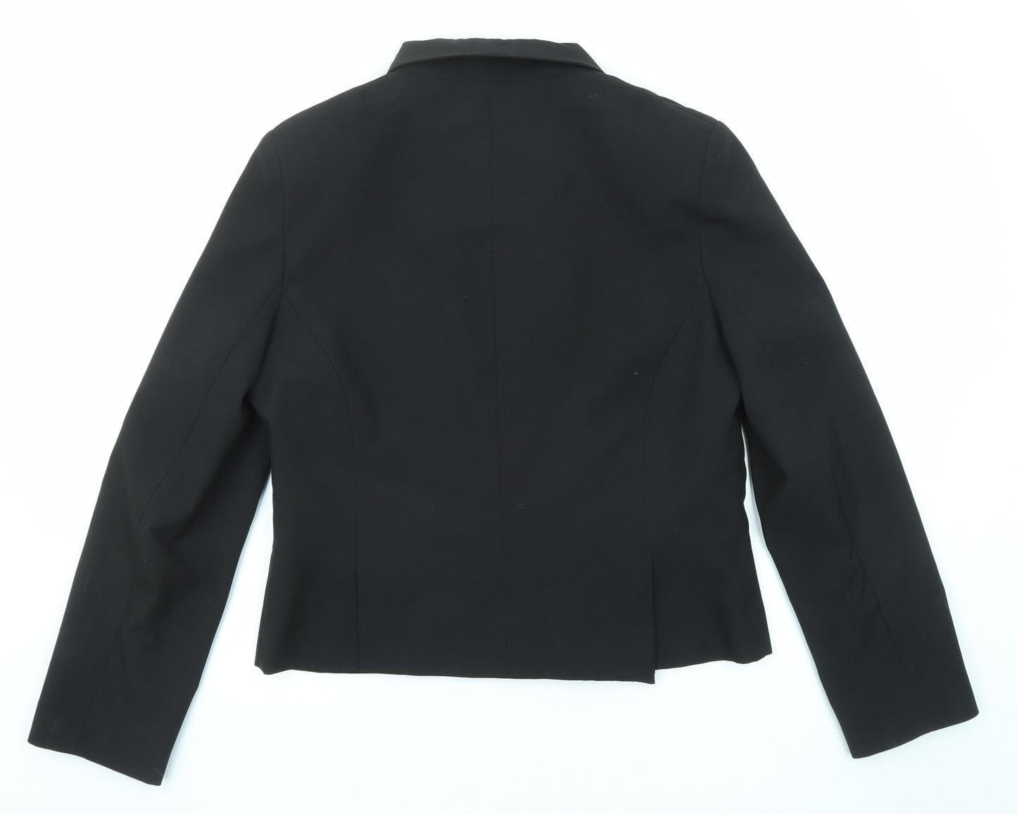 Select Womens Black Jacket Blazer Size 16 Button