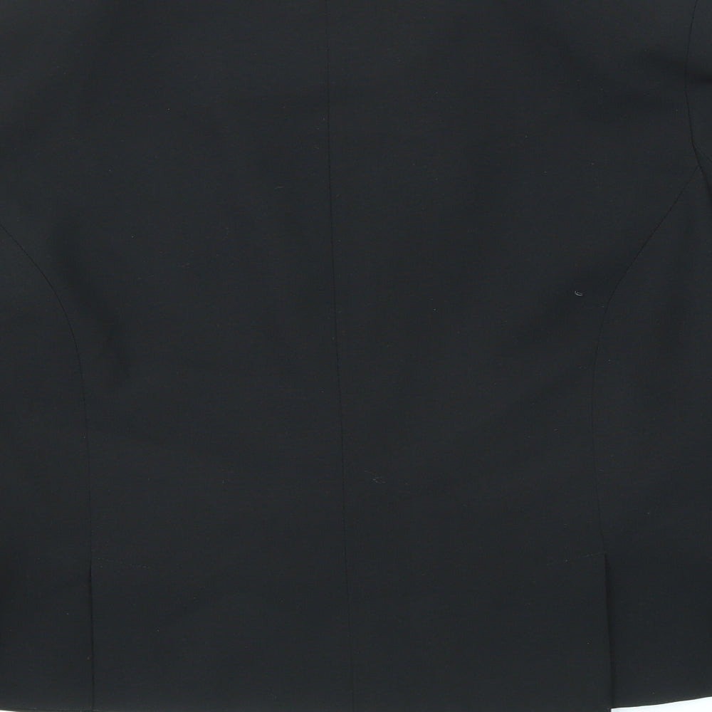 Select Womens Black Jacket Blazer Size 16 Button
