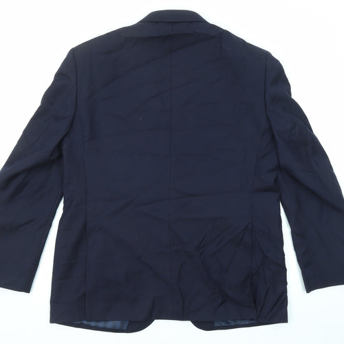 Autograph Mens Blue Wool Jacket Suit Jacket Size 42 Regular - Five-Button Sleeve