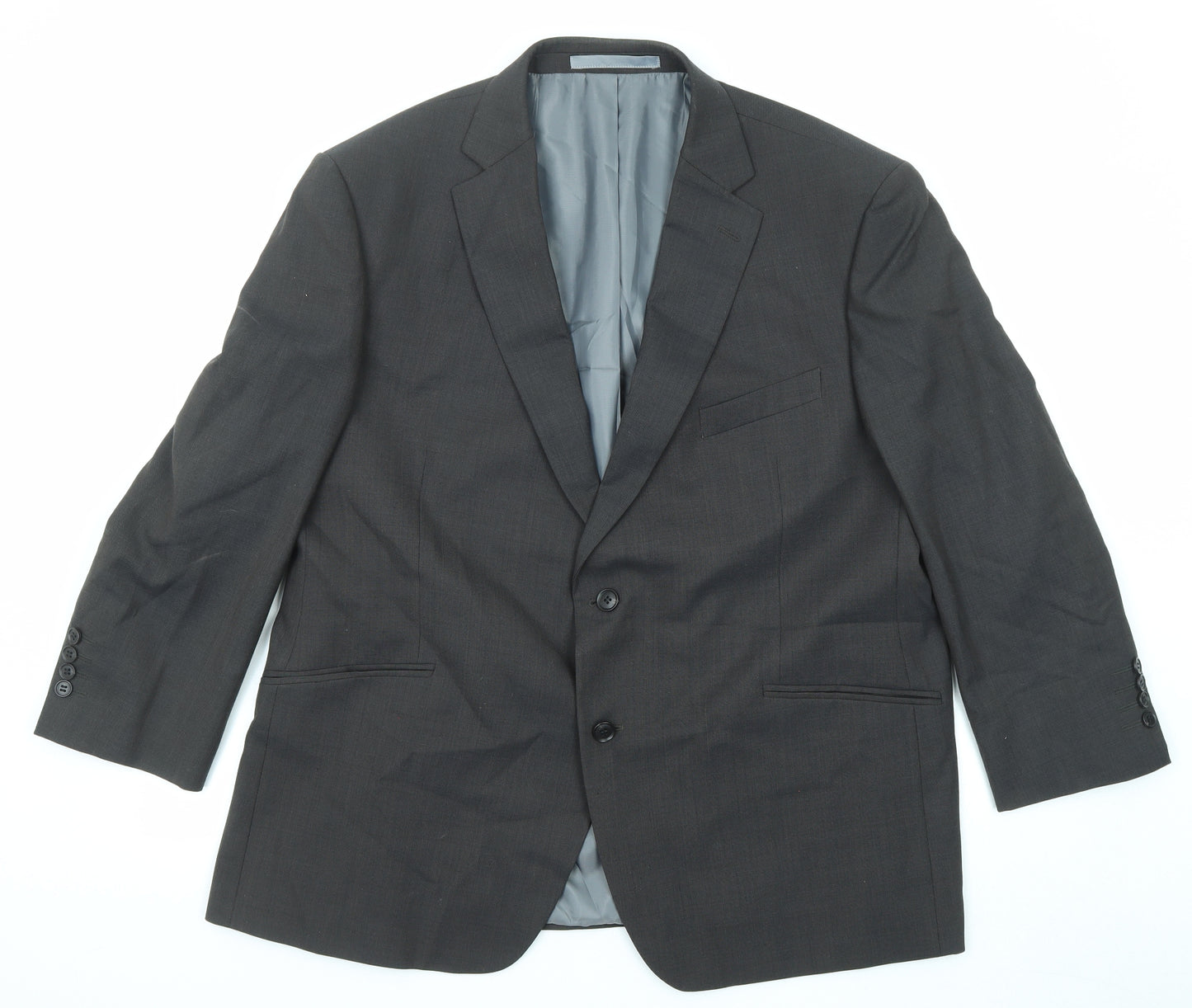 Marks and Spencer Mens Black Wool Jacket Suit Jacket Size 46 Regular