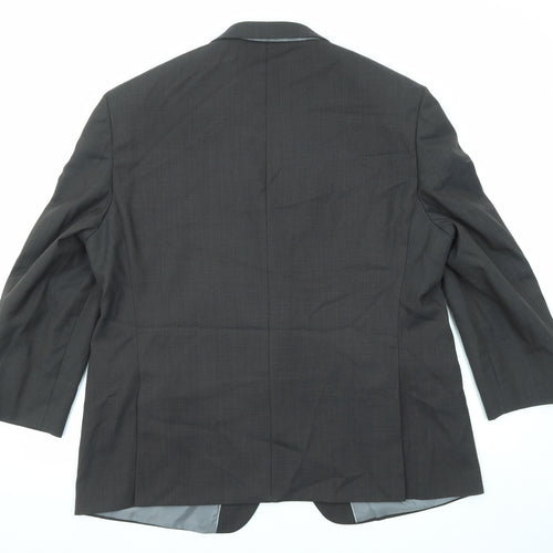 Marks and Spencer Mens Black Wool Jacket Suit Jacket Size 46 Regular