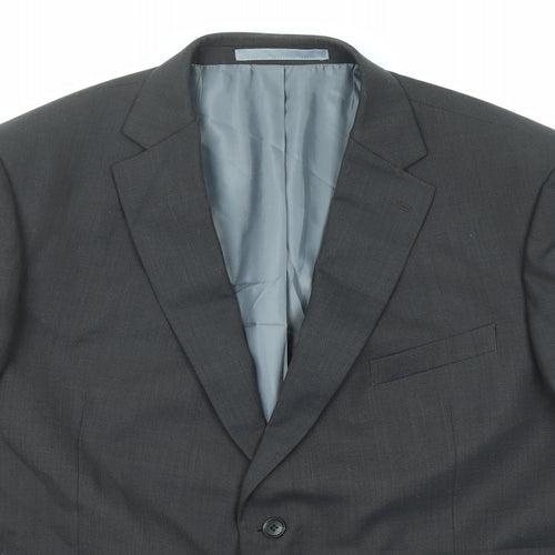 Marks and Spencer Mens Black Wool Jacket Suit Jacket Size 46 Regular
