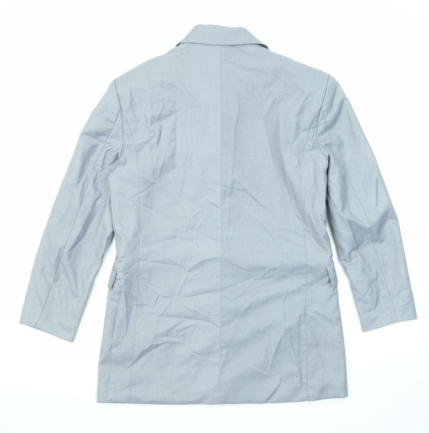 Boohoo Womens Grey Jacket Blazer Size 10 Button