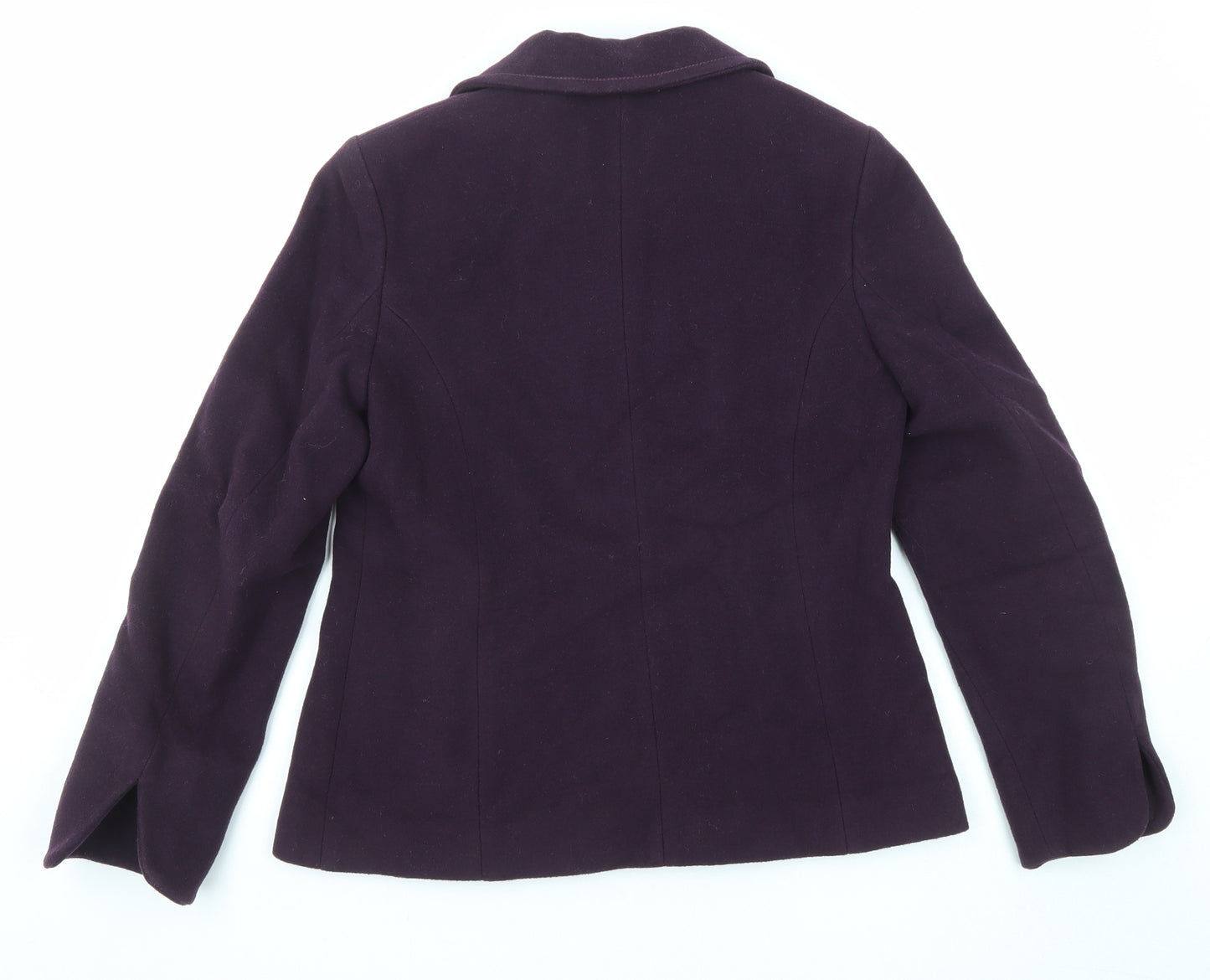 Marks and Spencer Womens Purple Jacket Blazer Size 10 Button