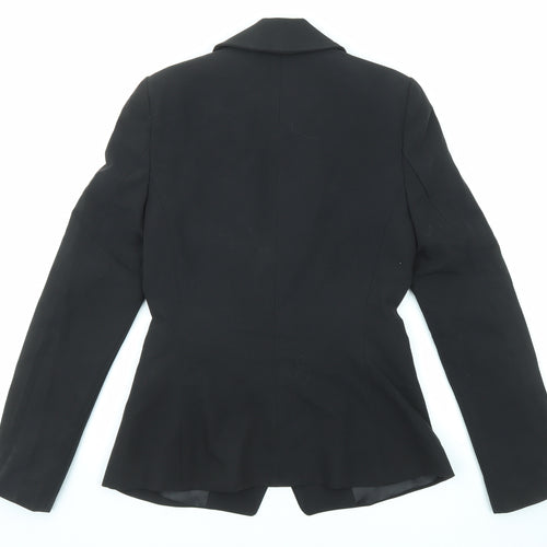 New Look Womens Black Jacket Blazer Size 6 Button