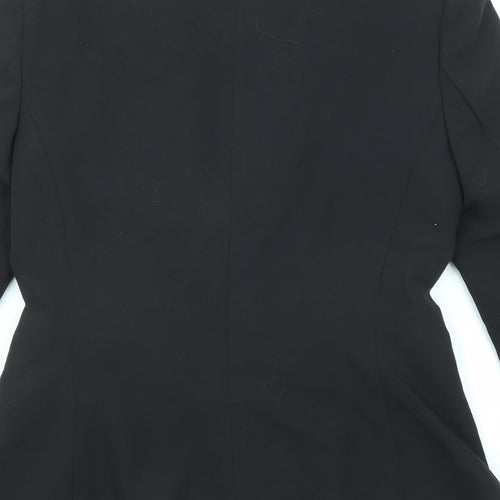 New Look Womens Black Jacket Blazer Size 6 Button