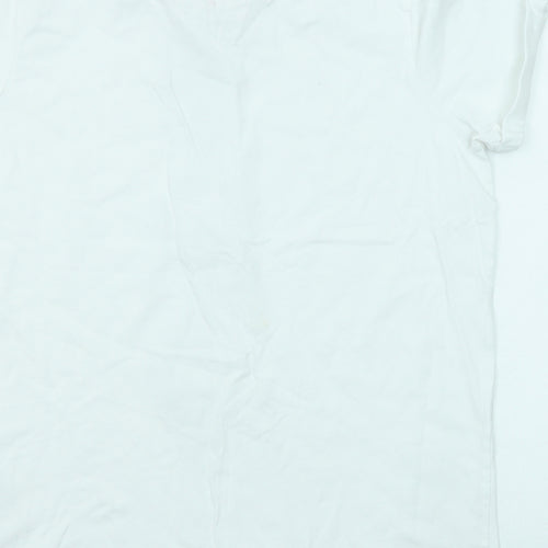 Disney Womens White Cotton Basic T-Shirt Size 10 Crew Neck - Bambi