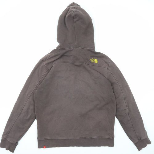 The North Face Mens Brown Cotton Full Zip Hoodie Size L