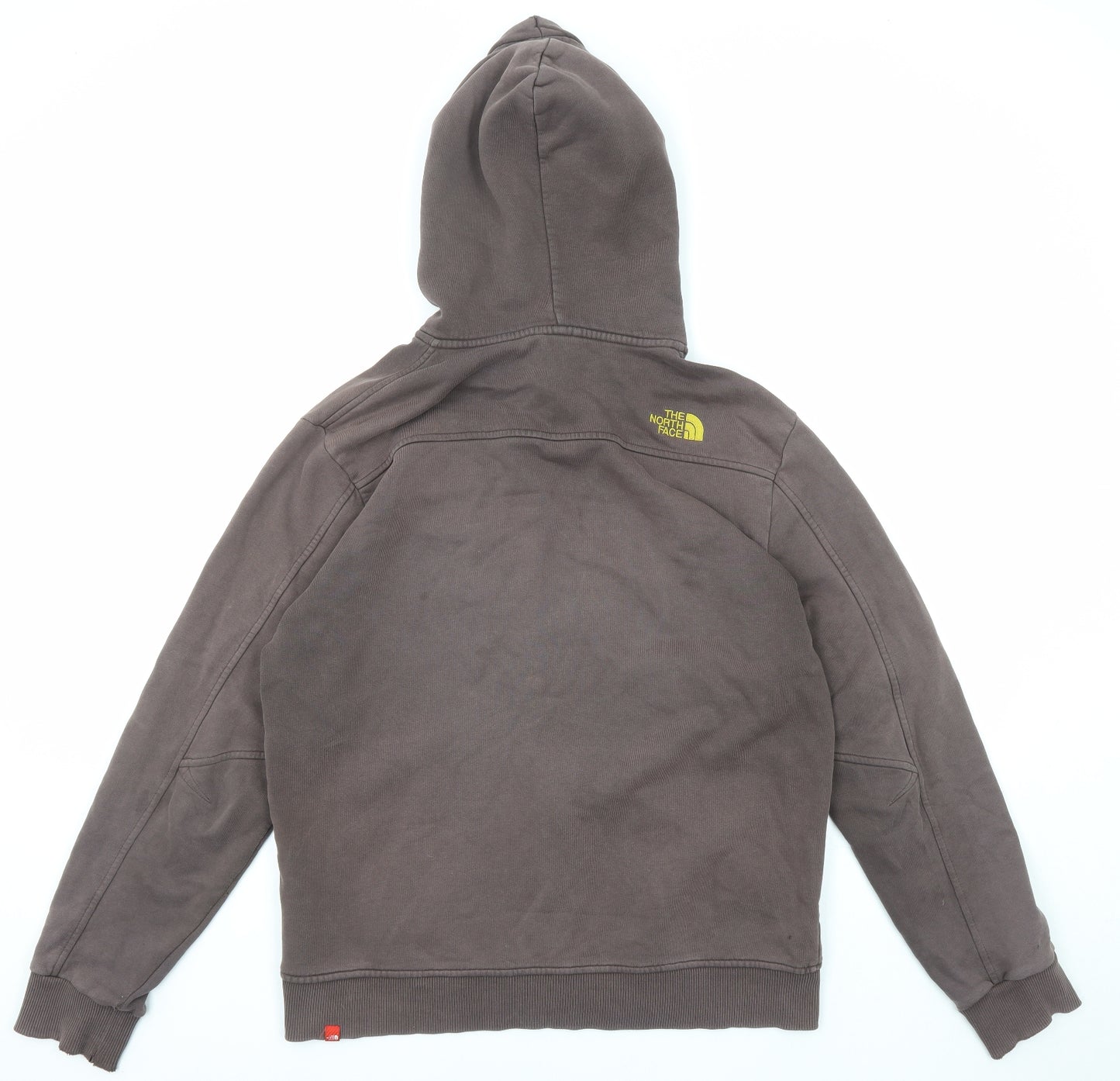 The North Face Mens Brown Cotton Full Zip Hoodie Size L