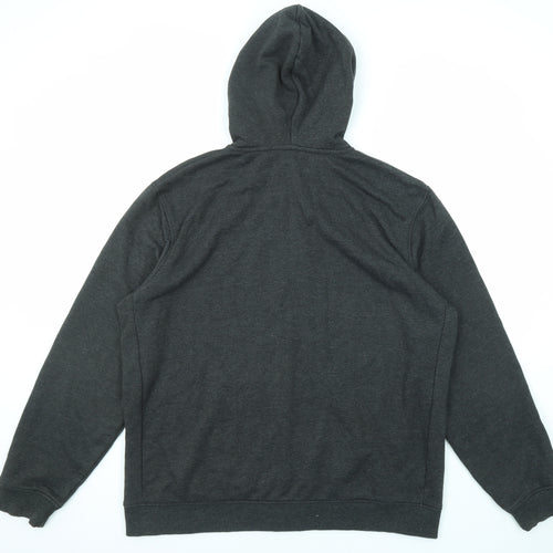 NEXT Mens Black Cotton Full Zip Hoodie Size 2XL