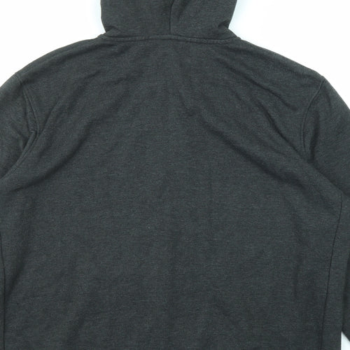 NEXT Mens Black Cotton Full Zip Hoodie Size 2XL