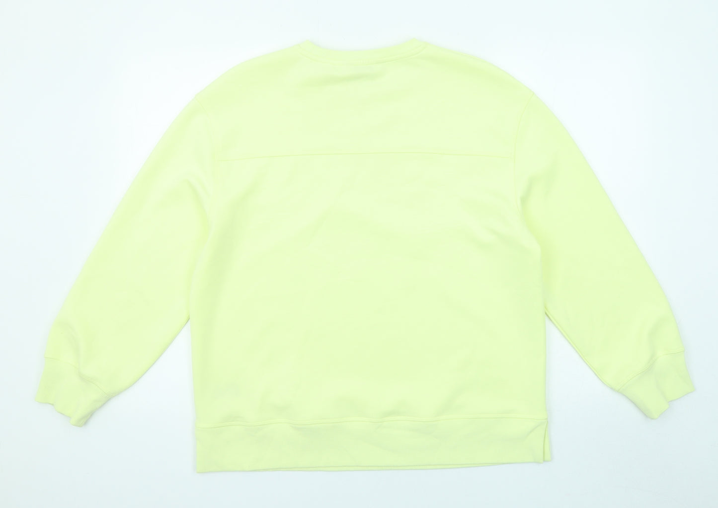 Autograph Womens Yellow Polyester Pullover Sweatshirt Size 12 Pullover