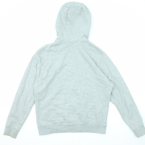 Nike Mens Grey Cotton Full Zip Hoodie Size M