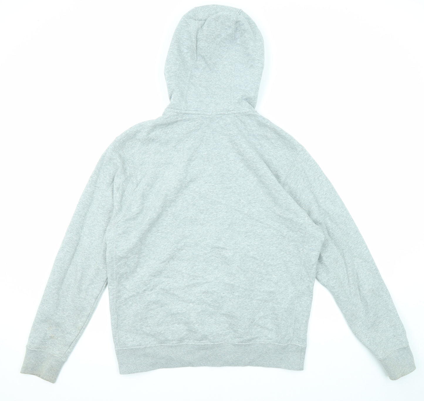 Nike Mens Grey Cotton Full Zip Hoodie Size M