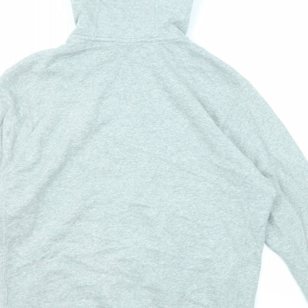 Nike Mens Grey Cotton Full Zip Hoodie Size M