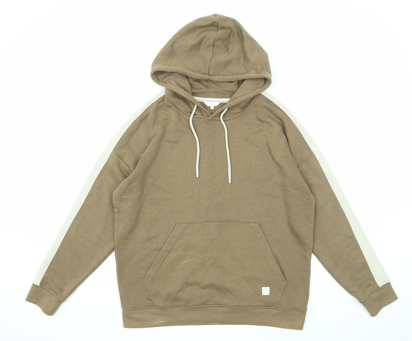 Signal Mens Brown Cotton Pullover Hoodie Size M