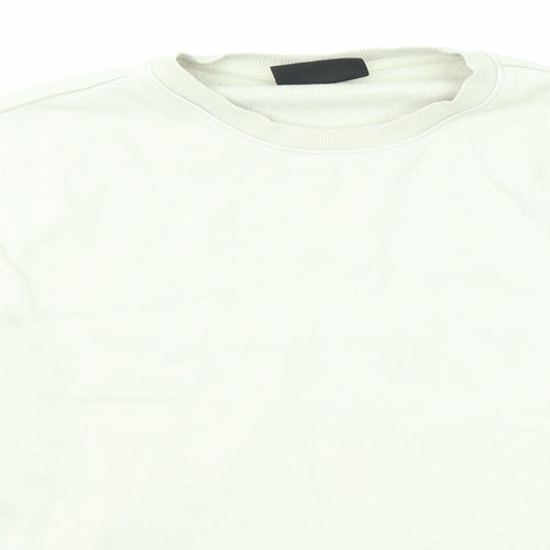 H&M Mens Beige Cotton Pullover Sweatshirt Size M