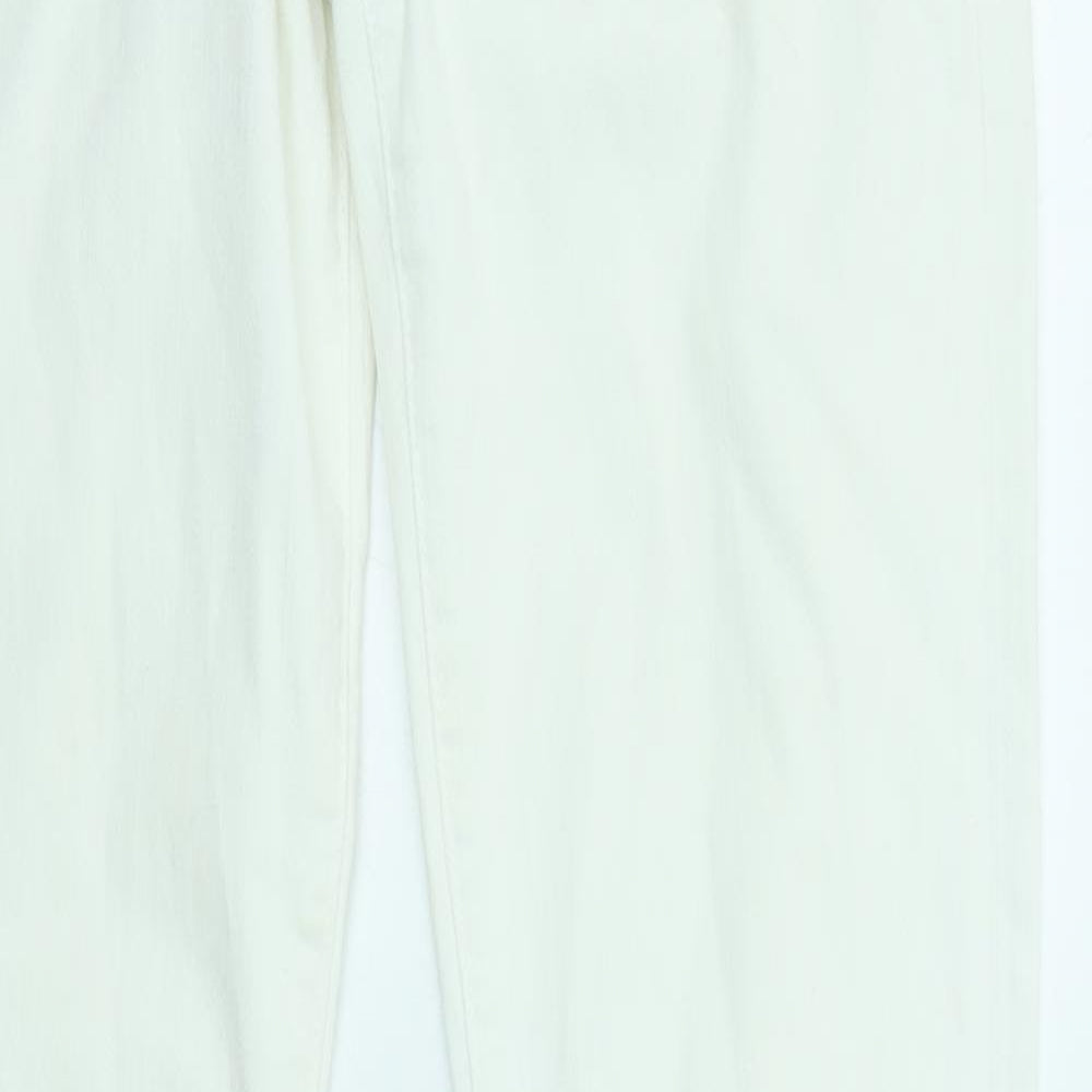 Hudson Womens White Cotton Bootcut Jeans Size 26 in L33 in Regular Zip