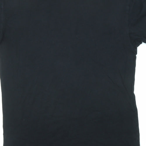 VANS Mens Black Cotton T-Shirt Size M Round Neck