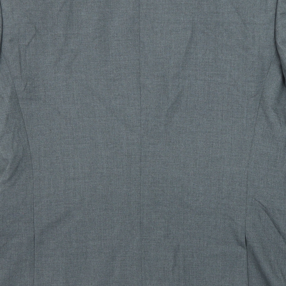 T.M.Lewin Mens Grey Wool Jacket Suit Jacket Size 40 Regular