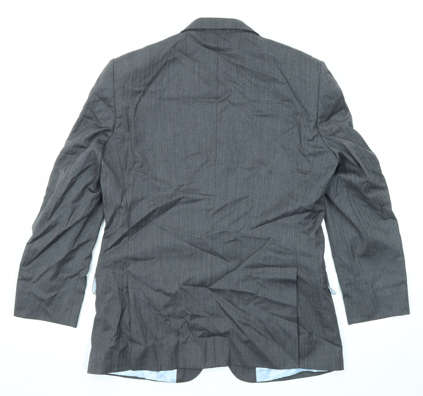 T.M.Lewin Mens Grey Wool Jacket Suit Jacket Size 40 Regular