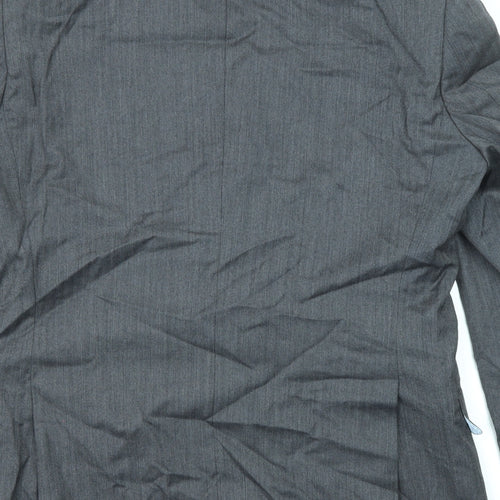 T.M.Lewin Mens Grey Wool Jacket Suit Jacket Size 40 Regular