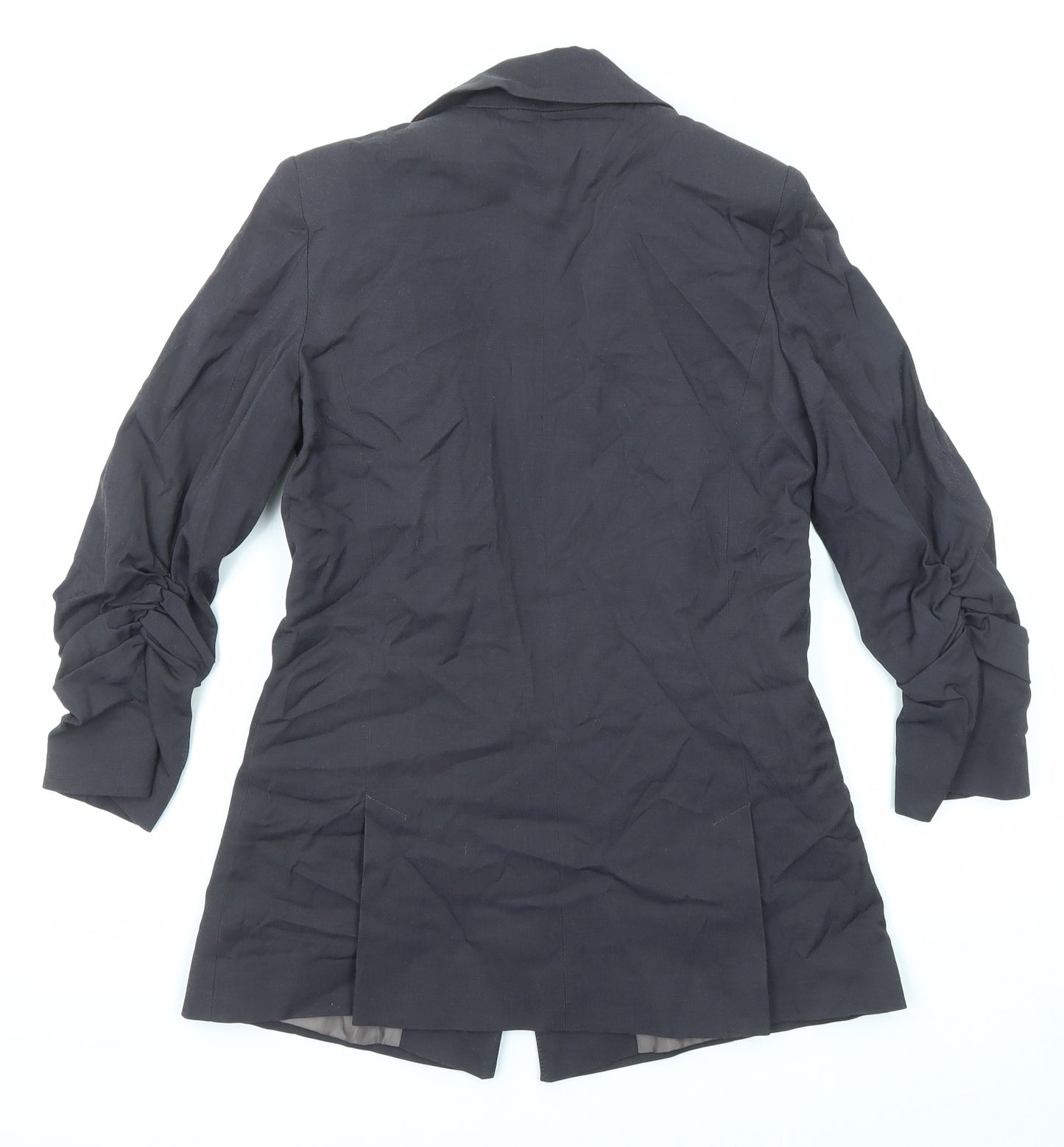 Topshop Womens Black Jacket Blazer Size 8 Button