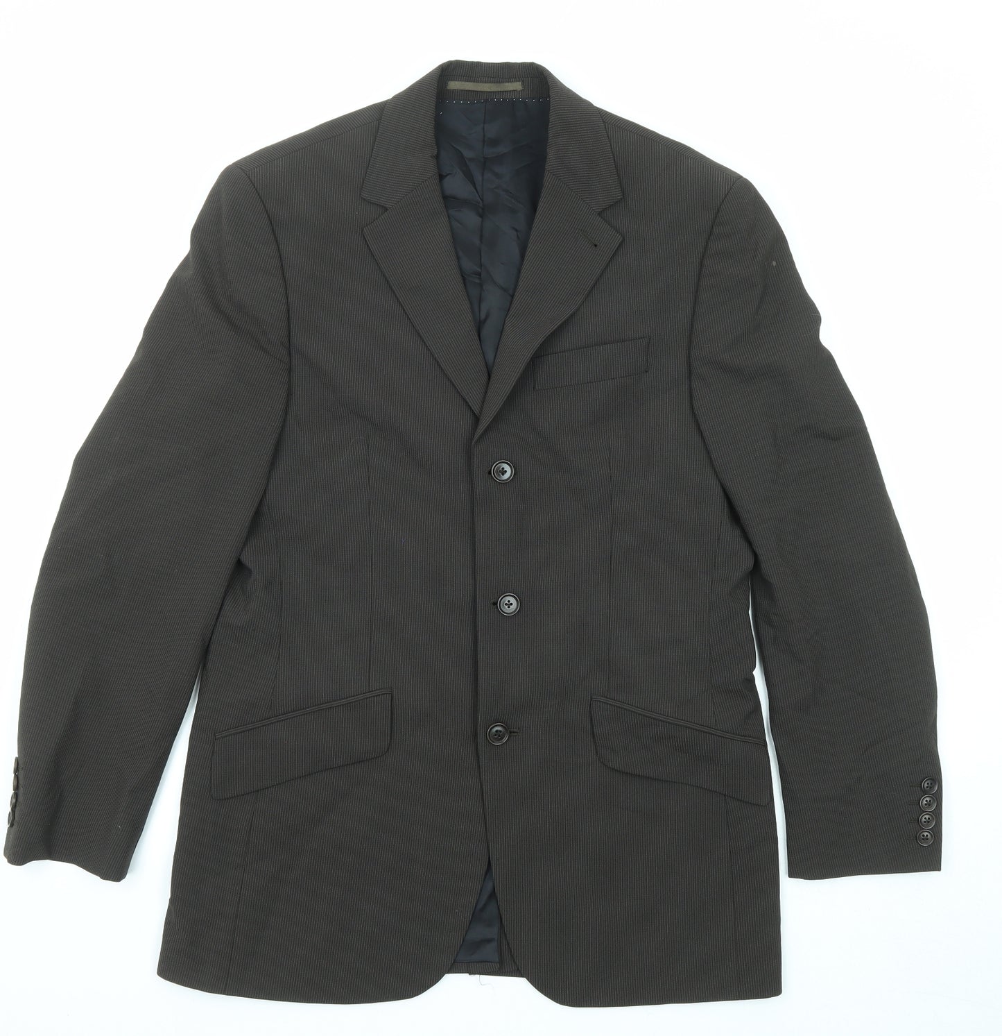 NEXT Mens Brown Polyester Jacket Suit Jacket Size 38 Regular