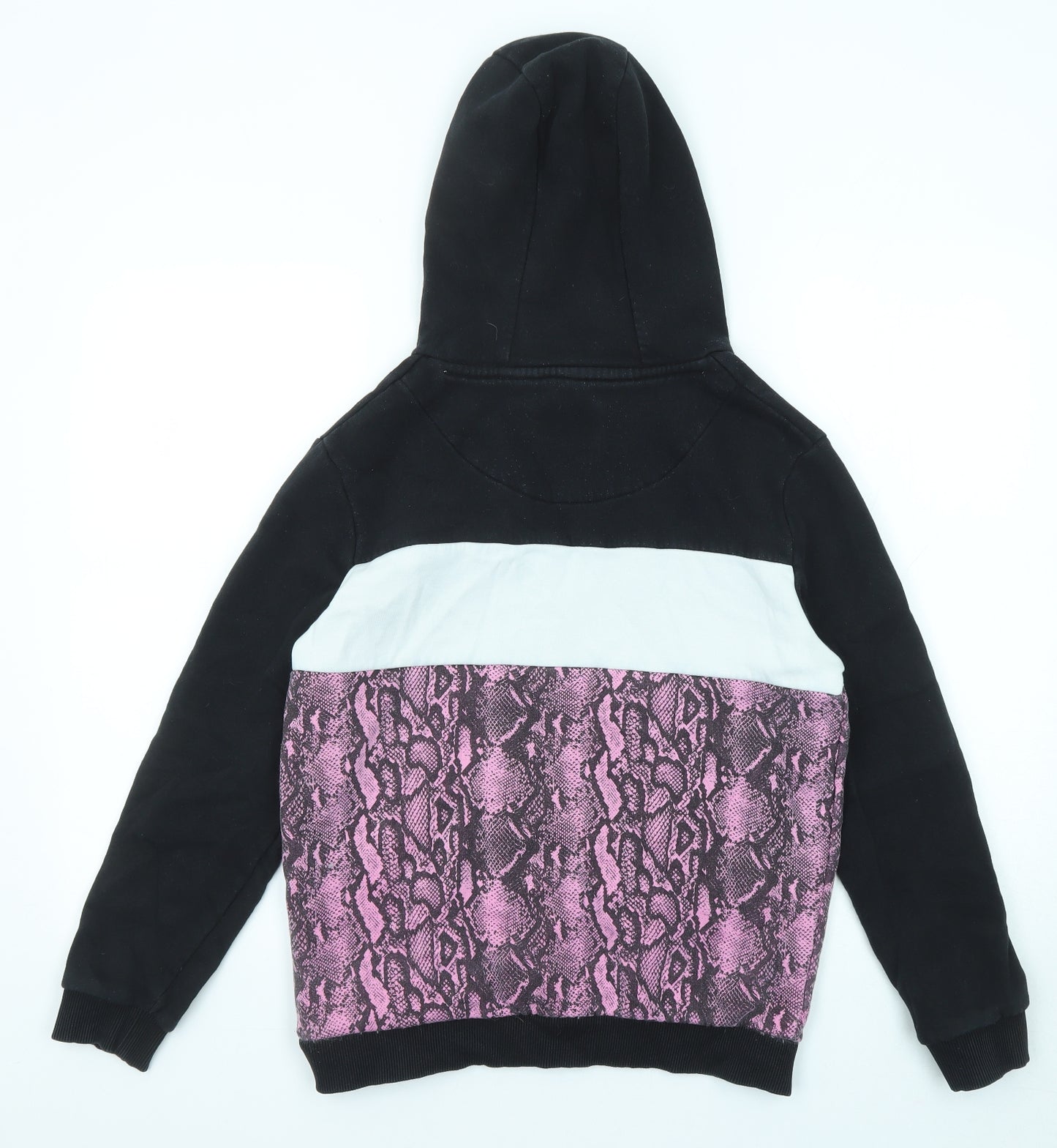 Sonneti Girls Black Animal Print Cotton Pullover Hoodie Size 13-14 Years Pullover