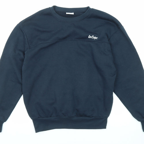 Lee Cooper Mens Blue Polyester Pullover Sweatshirt Size S