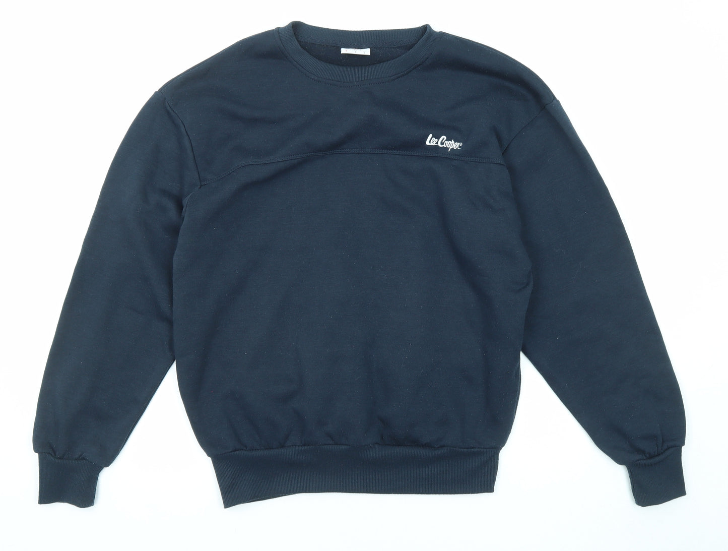 Lee Cooper Mens Blue Polyester Pullover Sweatshirt Size S