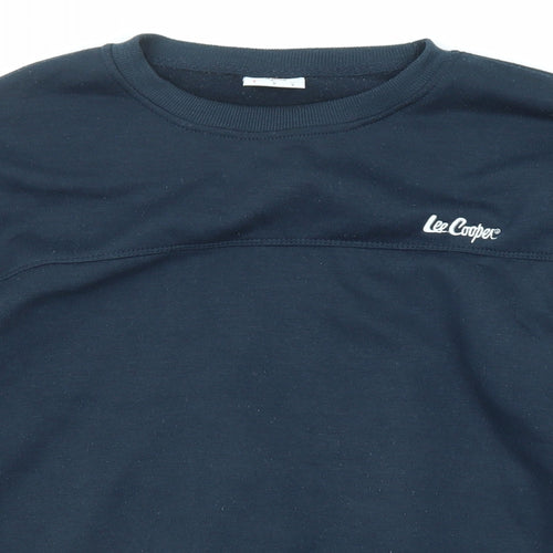 Lee Cooper Mens Blue Polyester Pullover Sweatshirt Size S