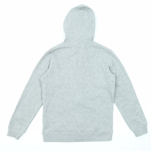 La Redoute Boys Grey Cotton Full Zip Hoodie Size 12 Years Pullover