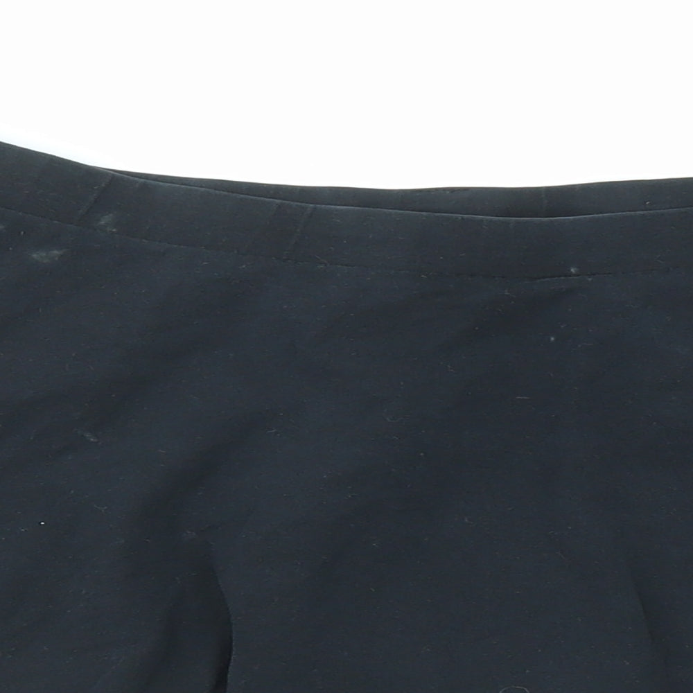 New Look Womens Black Cotton Skater Skirt Size 12