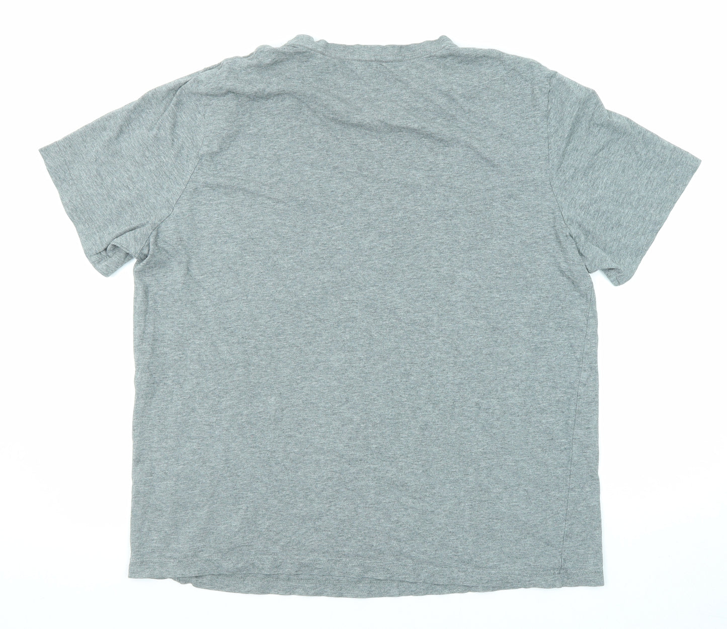 PUMA Mens Grey Polyester T-Shirt Size XL Round Neck