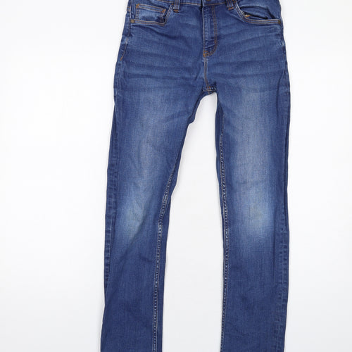 NEXT Boys Blue Cotton Skinny Jeans Size 12 Years L29 in Regular Zip